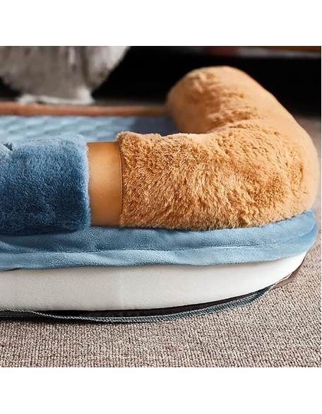 Cat and Dog Bed,Pet Deluxe Orthopedic Dog Bed,with Removable Washable Cover, with Anti-Slip Bottom,Orthopedic Dog Bed and Mattress Mat for Dog Crate, Bolster Dog Beds (Size : 100 * 80 * 14.5cm)