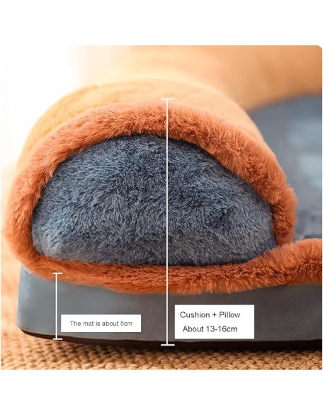 Cat and Dog Bed,Pet Deluxe Orthopedic Dog Bed,with Removable Washable Cover, with Anti-Slip Bottom,Orthopedic Dog Bed and Mattress Mat for Dog Crate, Bolster Dog Beds (Size : 100 * 80 * 14.5cm)