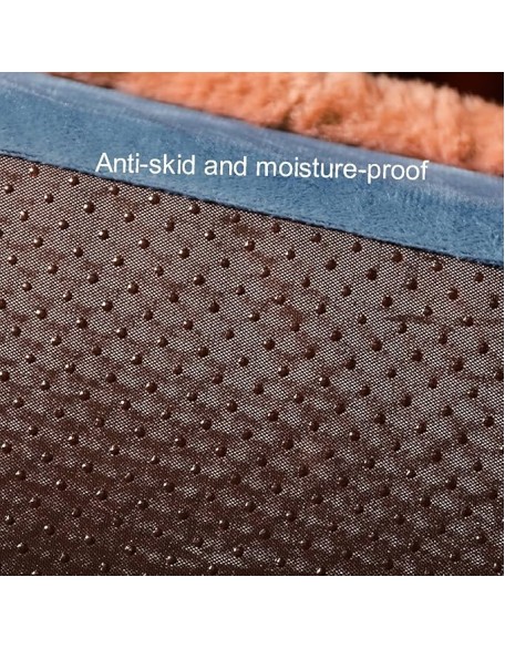 Cat and Dog Bed,Pet Deluxe Orthopedic Dog Bed,with Removable Washable Cover, with Anti-Slip Bottom,Orthopedic Dog Bed and Mattress Mat for Dog Crate, Bolster Dog Beds (Size : 100 * 80 * 14.5cm)