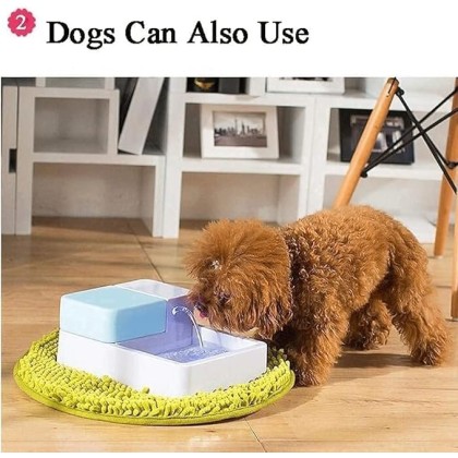 Cat Water Fountain, Automatic Cat Fountain 1.8L, Pet Water Fountain for Cats and Small Dogs