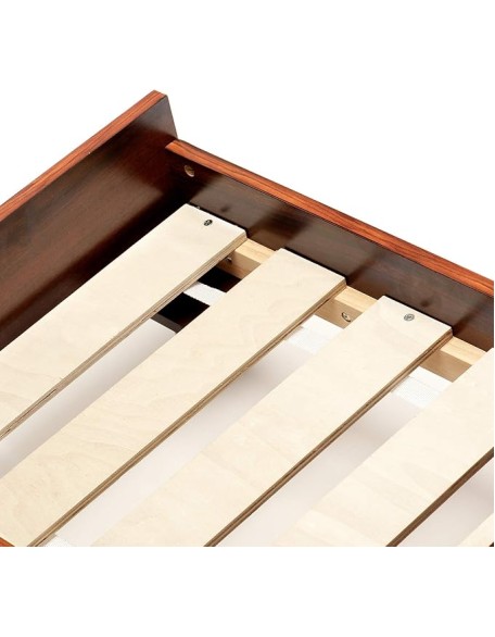 Elevated Dog Bed Frame for 40" x 32" XL Dog Beds, Easy Assembly - Mid-Century Modern Bed Frame - Walnut, Jumbo/XL
