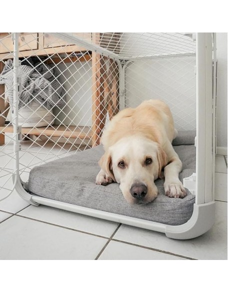 Bolstr Memory Foam Dog Bed with Headrest - Ideally Sized Evolv Dog Crate Pad - Premium Orthopedic Pet Bed for Crate or Home - X-Large