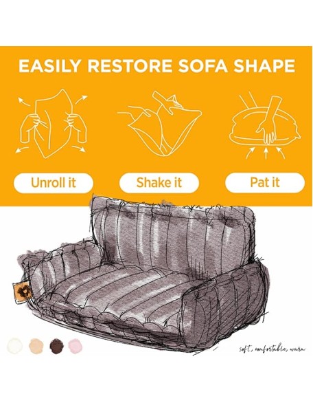 Dog Bed for Medium Large Dogs - Orthopedic Dog Sofa with Removable Washable Cover and Anti-Slip Bottom, Supportive Foam Pet Couch Bed (Dark Grey, XXL)