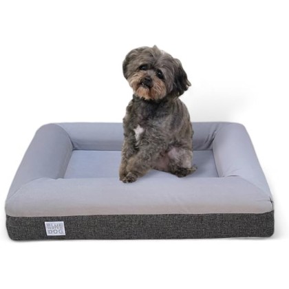 Luxury Essential Orthopedic Memory Foam Dog Bed with Waterproof Liner and Machine Washable Cover with YKK Zippers (Small 29" L x 23" W x 6" Th)