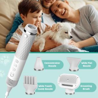 Dog Hair Dryer, 5 in 1 Portable Handheld Dog Dryer