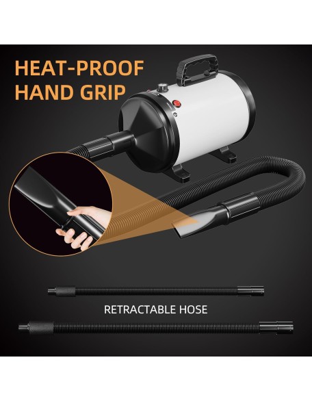 Dog Hair Dryer, 3.8HP / 2800W Pet Hair Dryer Dog Blow Dryer